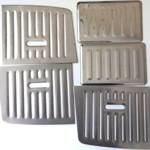 Krups XP2070 Espresso Lot of 5 /  3 Drip Tray Grill Grates & 2 Warming Tray EUC